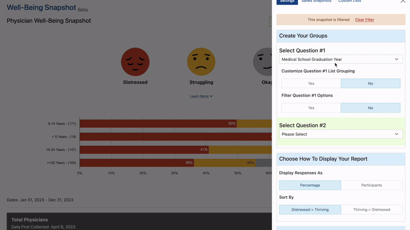 Well-Being Snapshot Updates - Custom Groups - New