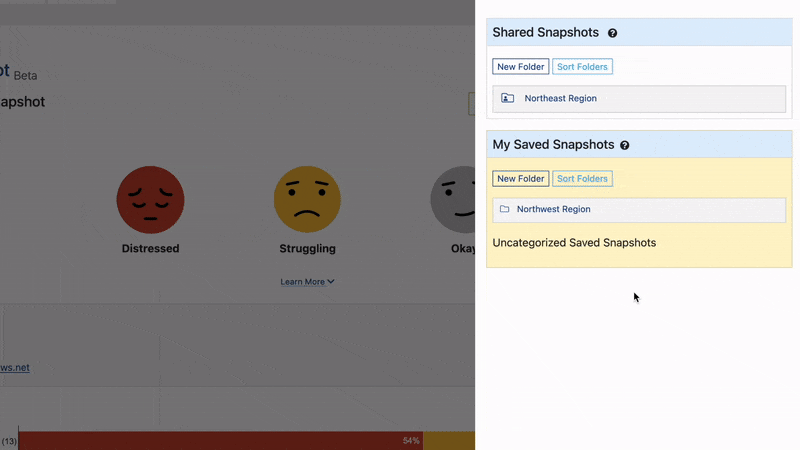 Well-Being Snapshot Updates - Shared Snapshots